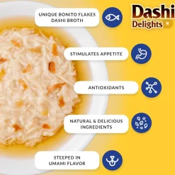 Inaba Dashi Delights Chicken with Cheese Recipe in Broth Cat Food, 2.5-oz