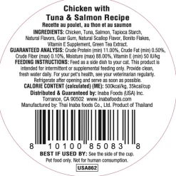 Inaba Dashi Delights Chicken with Tuna & Salmon Recipe in Broth Cat Food, 2.5-oz