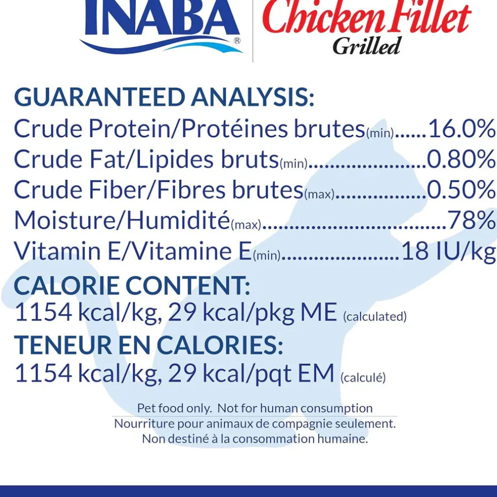 Inaba Grilled Chicken Fillet Extra Tender in Crab Flavored Broth Cat Treat, 0.52-oz