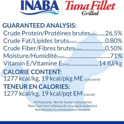 Inaba Grilled Tuna Fillet in Shrimp Flavored Broth Cat Treat, 0.52-oz