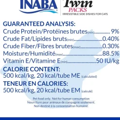 Inaba Twin Packs Chicken Recipe in Chicken Broth Grain-Free Cat Food, 1.4-oz