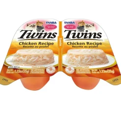 Inaba Twins Chicken Recipe Grain-Free Cat Food, 1.23-oz
