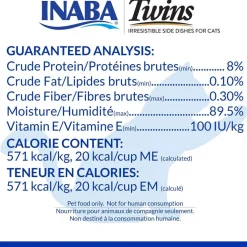 Inaba Twins Tuna & Chicken Recipe Grain-Free Cat Food, 1.23-oz
