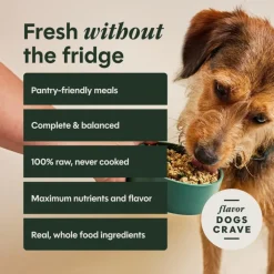 Instinct Fresh Dried Meal Blends Freeze-Dried Grass-Fed Beef & Orchard Blend Recipe for Dogs
