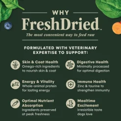 Instinct Fresh Dried Meal Blends Freeze-Dried Cage-Free Chicken & Harvest Blend Recipe for Dogs