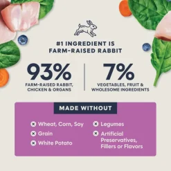 Instinct Fresh Dried Patés Freeze-Dried Raw Rabbit Entrée for Cats