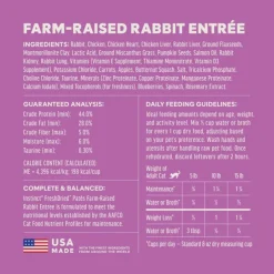 Instinct Fresh Dried Patés Freeze-Dried Raw Rabbit Entrée for Cats