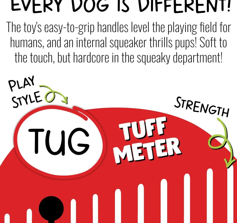 Jolly Pet Tug-a-Mals Crab Toy For Dogs