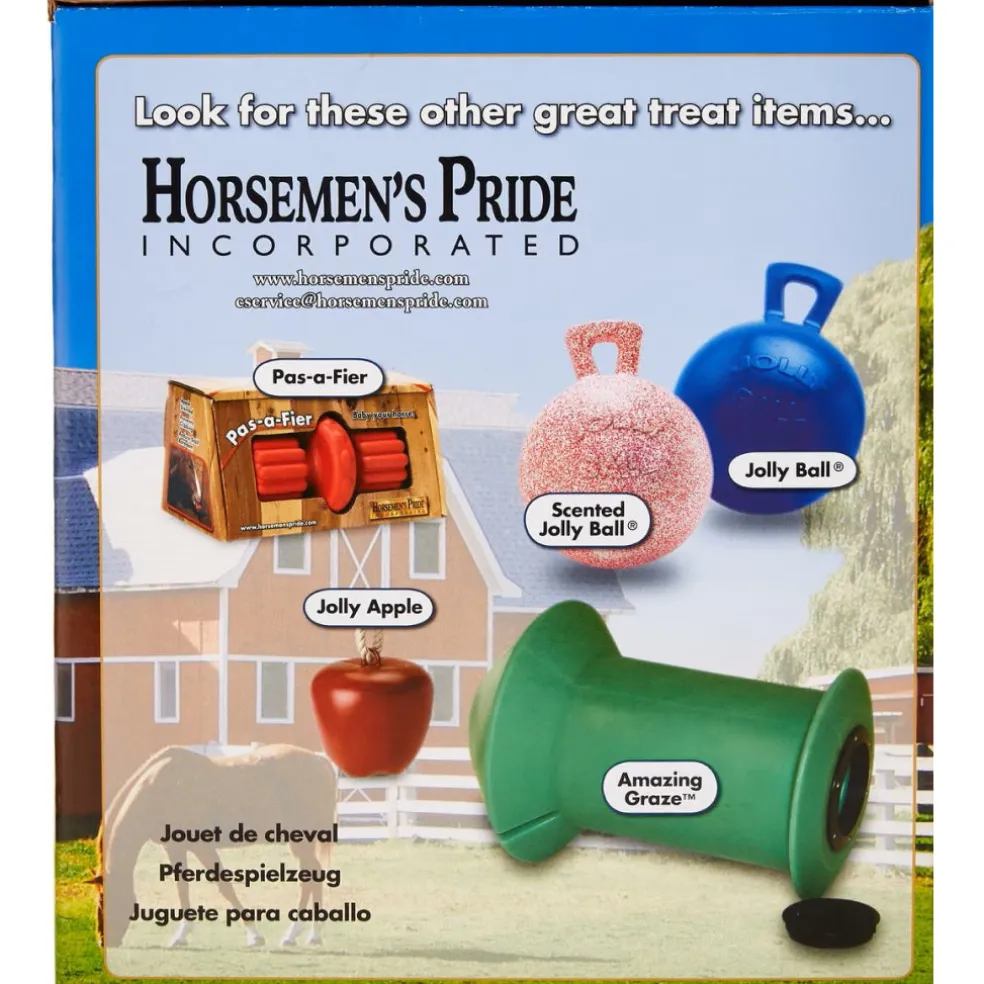 Jolly Stall Snack Combo w/ Apple Ball Toy & Treat Holder For Horses