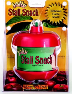Jolly Stall Snack Holder with Apple Flavored Treat For Horses