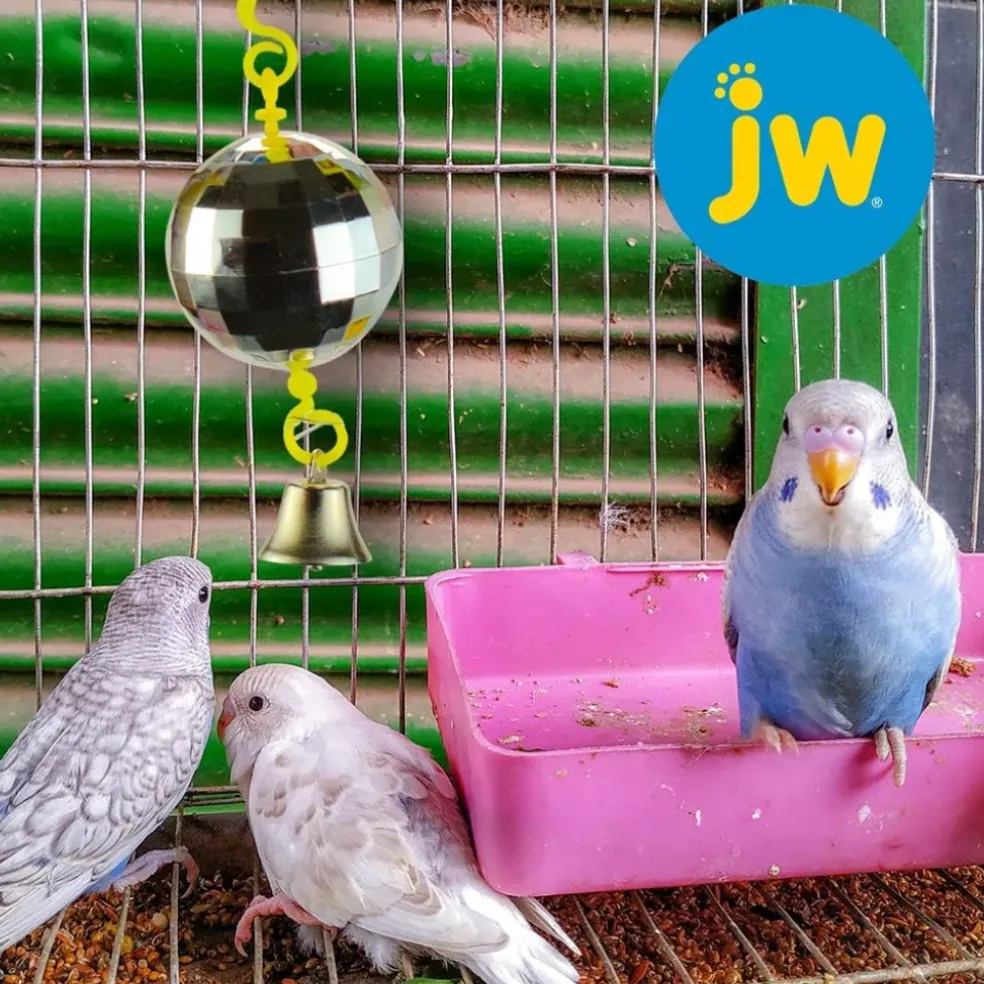 JW Pet ActiviToys Disco Ball Small/Medium Bird Toy, Assorted Colors