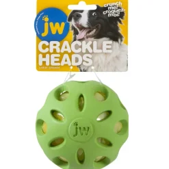 JW Pet Crackle Heads Ball Toy For Dogs- Assorted Colors