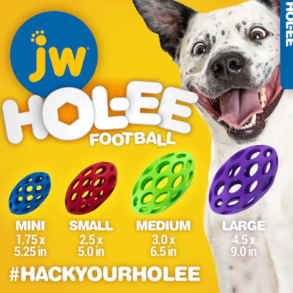 JW Pet Hol-ee Football Toy For Dogs - Assorted Colors