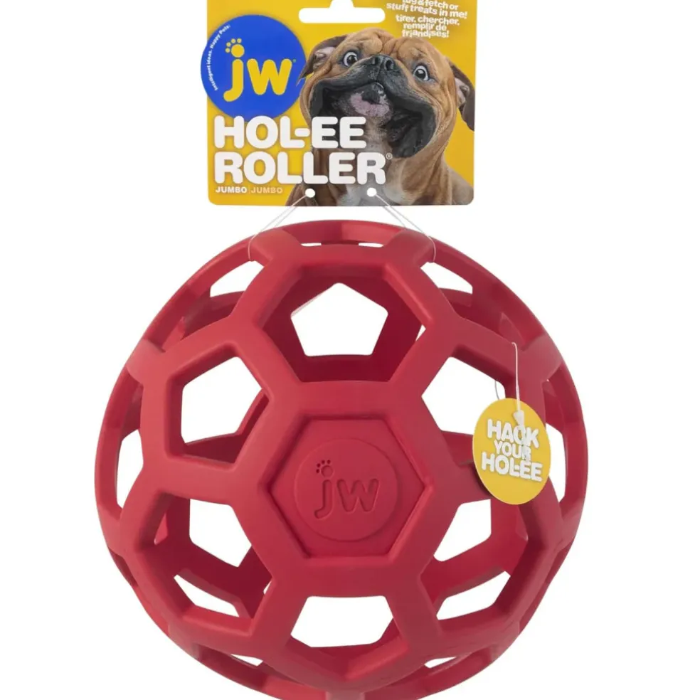 JW Pet Hol-ee Roller Toy For Dogs, Assorted Colors