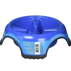 JW Pet Skid Stop Slow Feed Dog Bowl, Assorted Colors