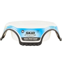 JW Pet Skid Stop Slow Feed Dog Bowl, Assorted Colors