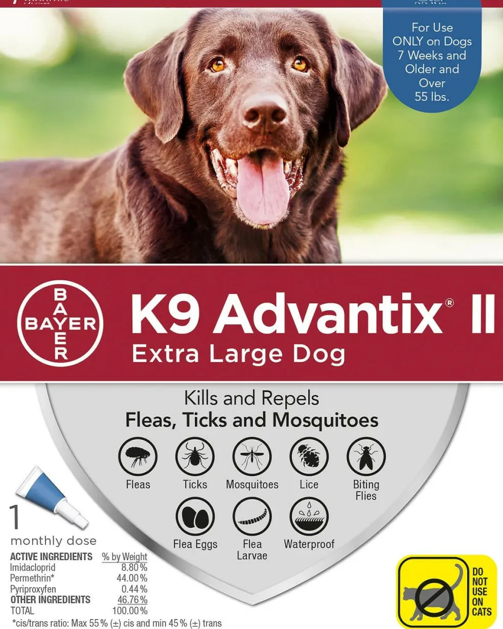 K9 Advantix II for Extra Large Dogs (over 55 lbs) Blue Box