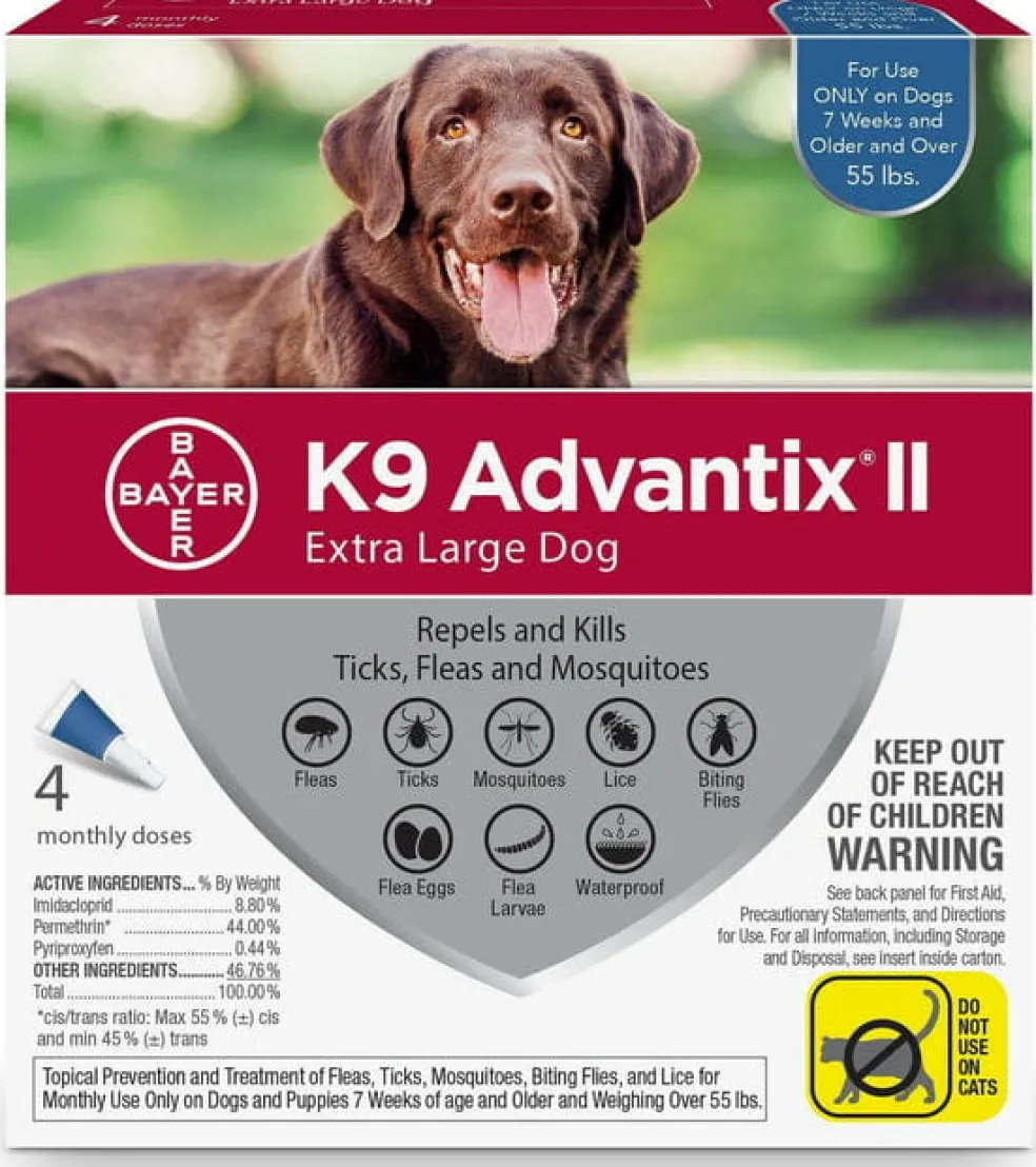 K9 Advantix II for Extra Large Dogs (over 55 lbs) Blue Box