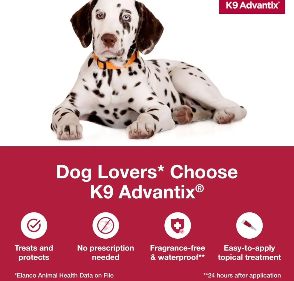 K9 Advantix Topical Flea, Tick & Mosquito Prevention for Dogs