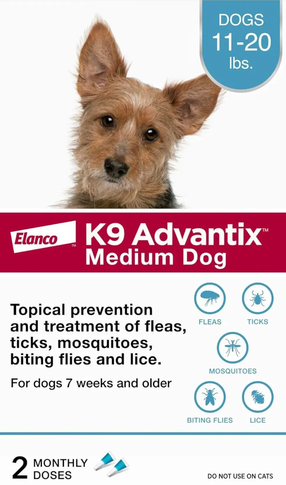 K9 Advantix Topical Flea, Tick & Mosquito Prevention for Dogs