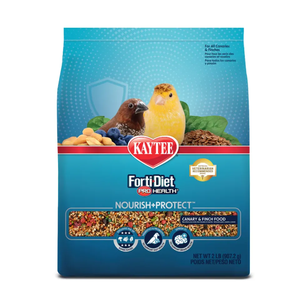 Kaytee Forti-Diet Pro Health Nourish+Protect Canary & Finch Bird Food (2 lb)