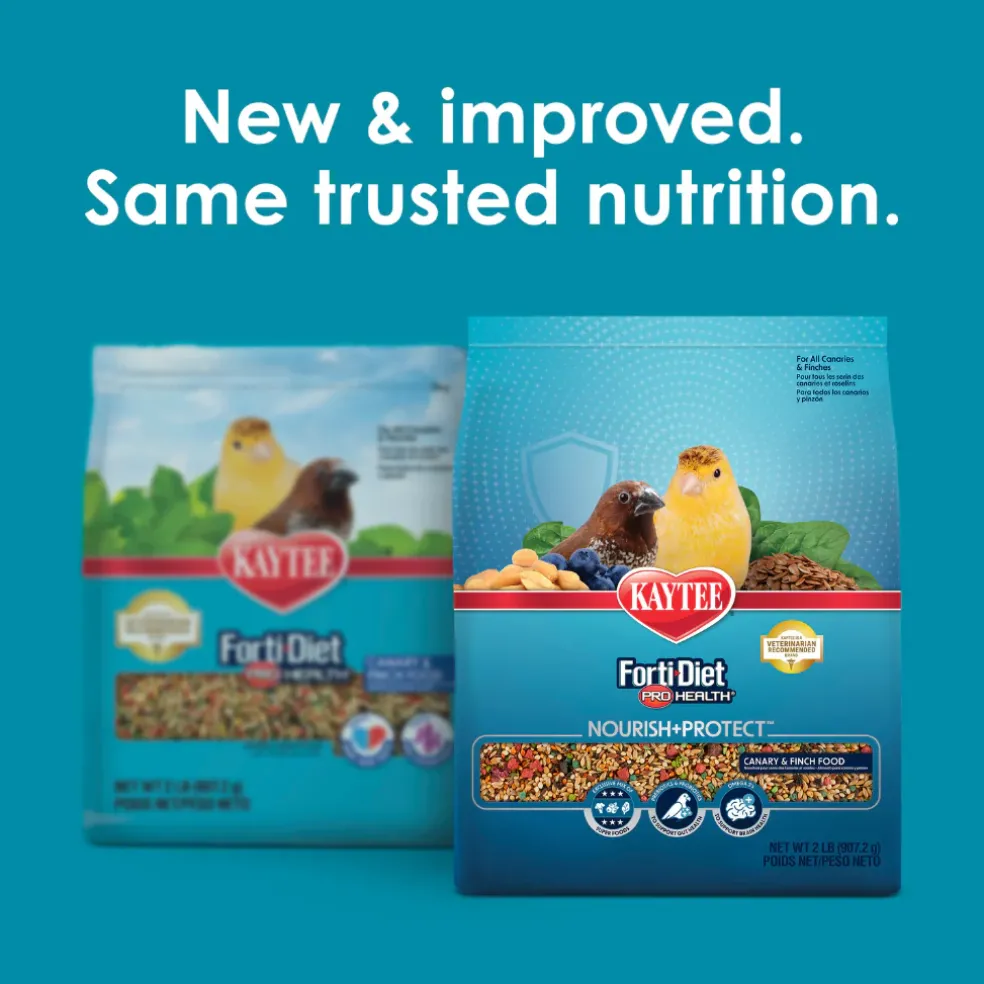 Kaytee Forti-Diet Pro Health Nourish+Protect Canary & Finch Bird Food (2 lb)