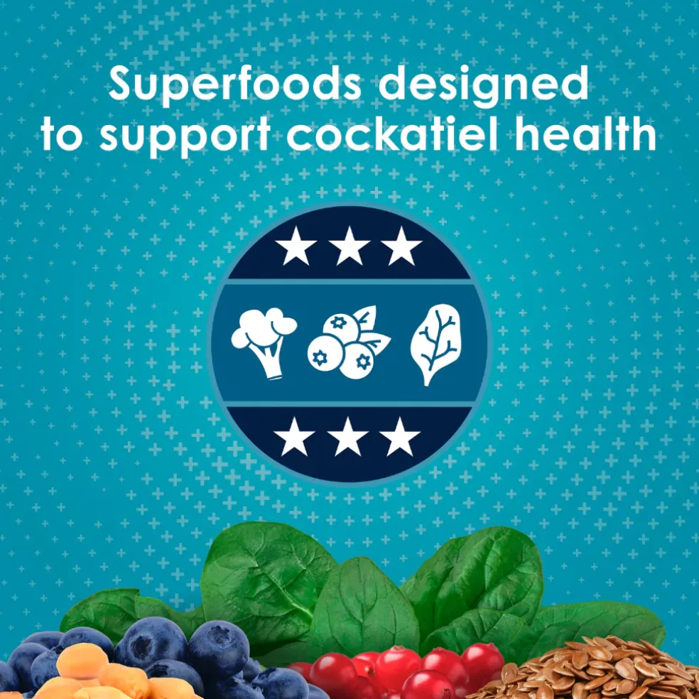 Kaytee Forti-Diet Pro Health Nourish+Protect Cockatiel Bird Food (5 lb)