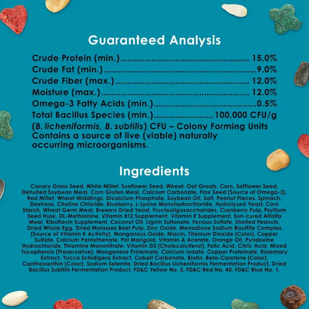 Kaytee Forti-Diet Pro Health Nourish+Protect Cockatiel Bird Food (5 lb)