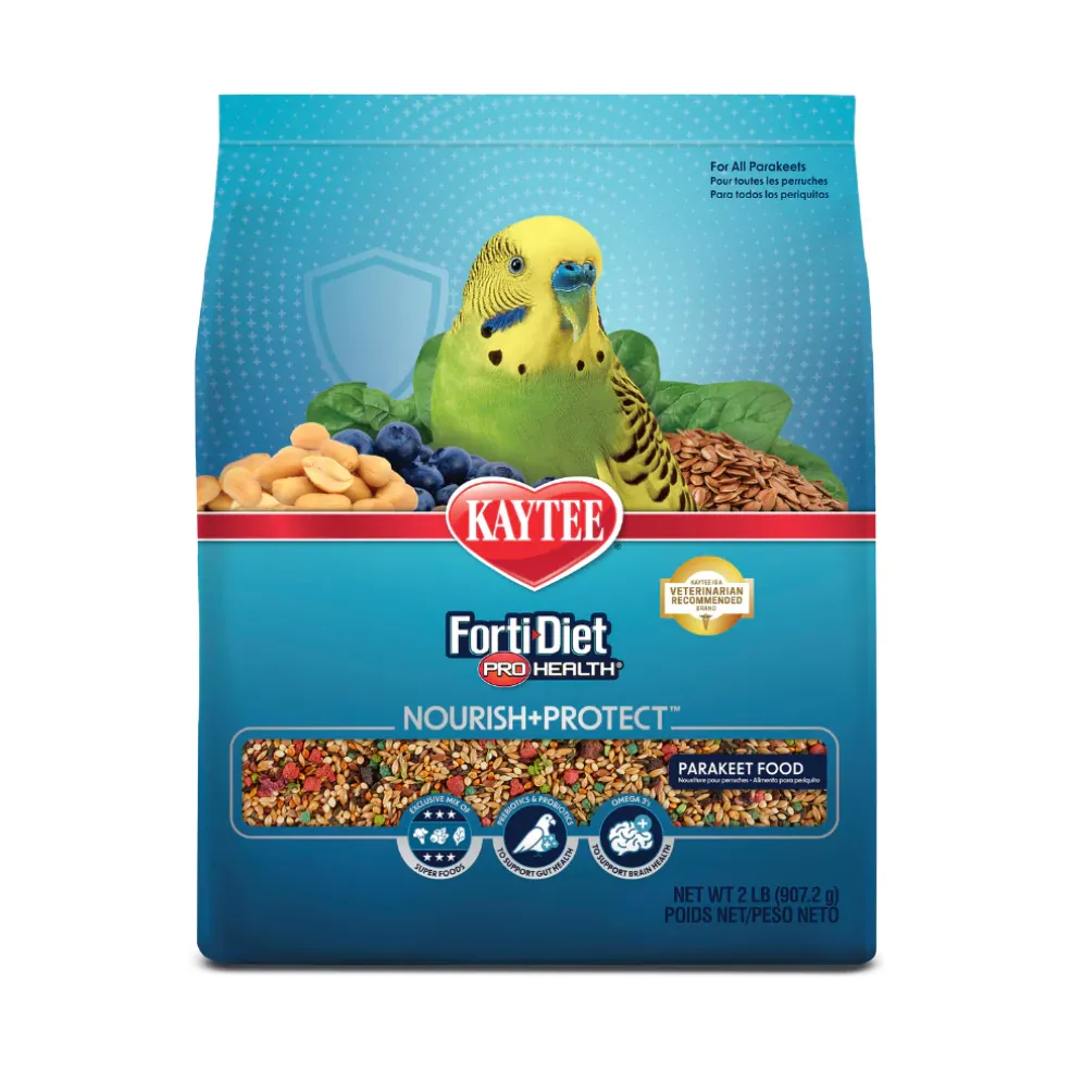 Kaytee Forti-Diet Pro Health Nourish+Protect Parakeet Bird Food