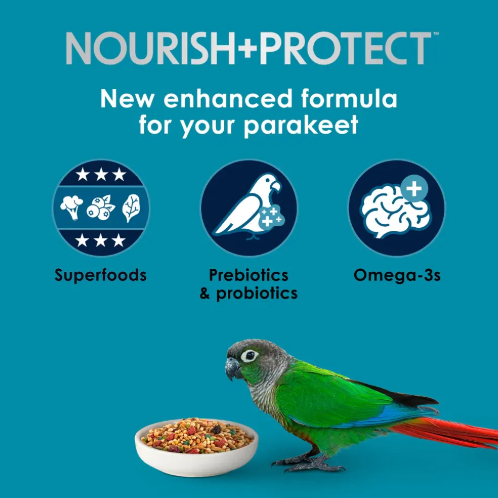 Kaytee Forti-Diet Pro Health Nourish+Protect Parakeet Bird Food