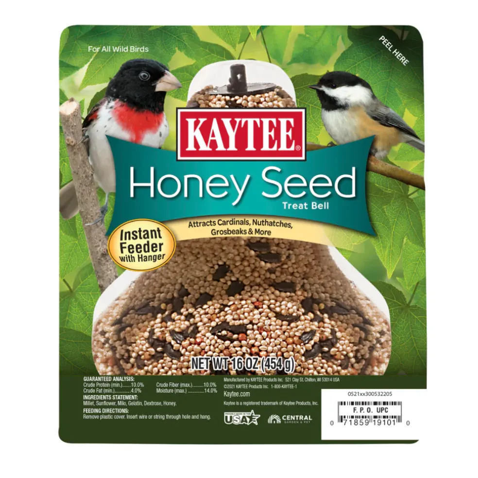 Kaytee Honey Seed Treat Bell for Wild Birds (1 lb)