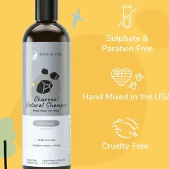 kin+kind Charcoal Deep Clean Natural Patchouli Shampoo for Dogs (12 oz)