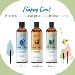 kin+kind Deep Clean Natural Almond & Vanilla Shampoo for Dogs (12 oz)