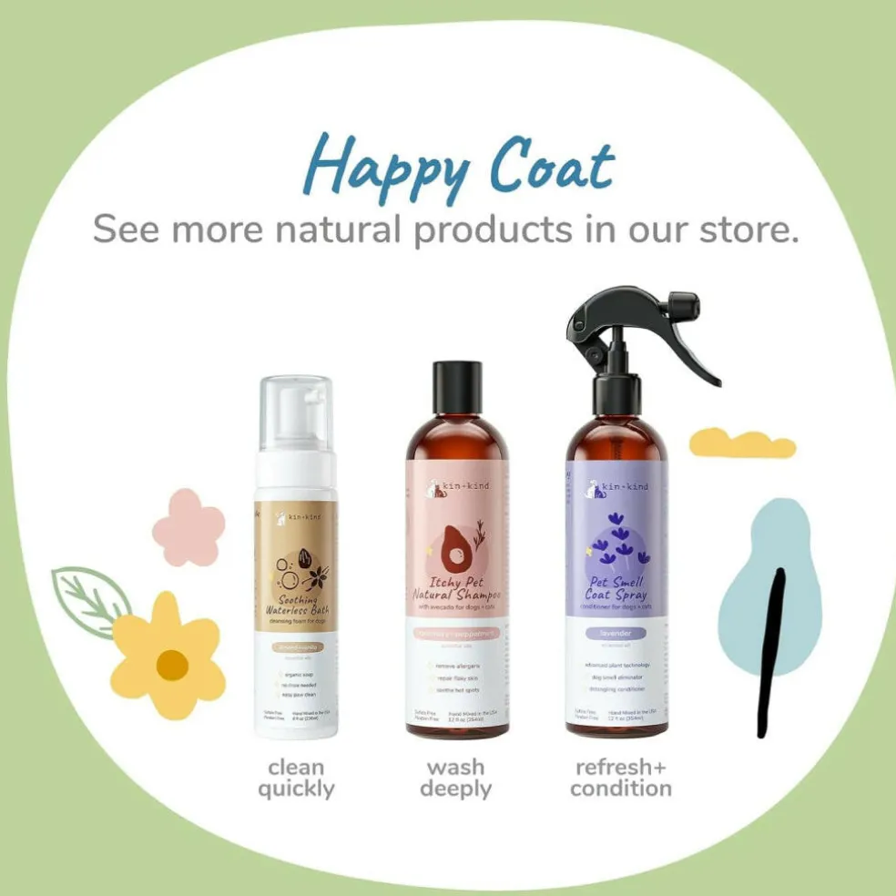 kin+kind Deodorizing Grapefruit Coat Spray for Dog Smells (12 oz)