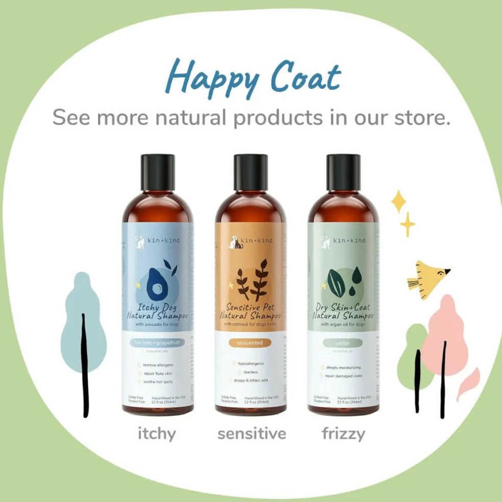 kin+kind Itchy Dog Tea Tree & Grapefruit Shampoo for Dogs (12 oz)