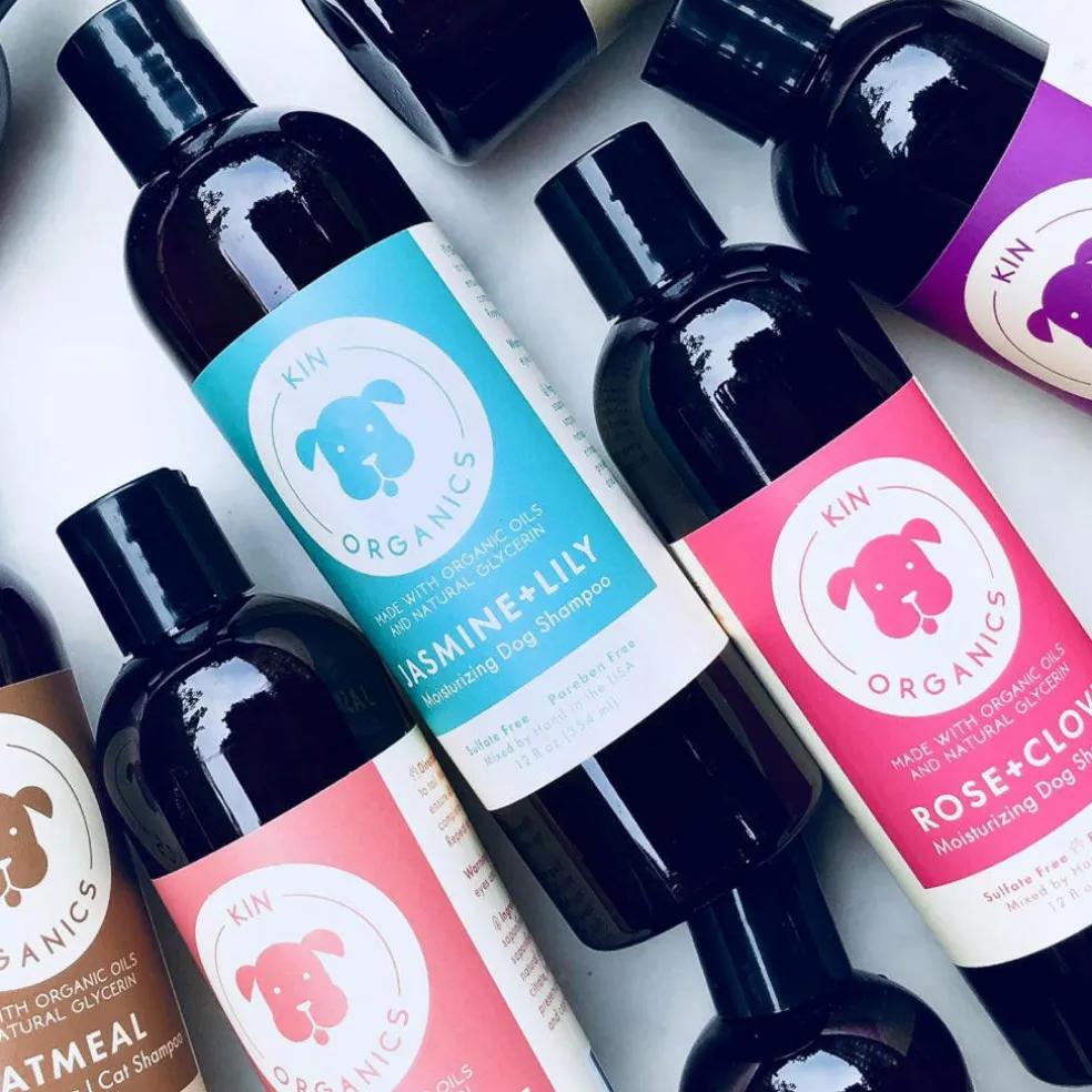 kin+kind Itchy Organics Calming Rose Shampoo for Dogs (12 oz)