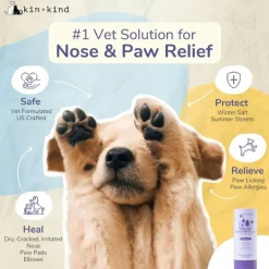 kin+kind Nose & Paw Natural Moisturizer Stick for Dogs & Cats (2.3 oz)