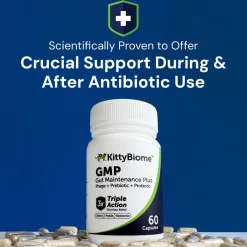 Kitty Biome GMP Gut Maintenance Plus Triple Action for Cats, 60 small capsules