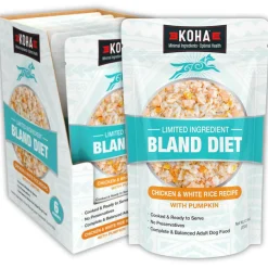 Koha Limited Ingredient Bland Diet Chicken & White Rice Recipe for Dogs, 12.5-oz (6 pack)