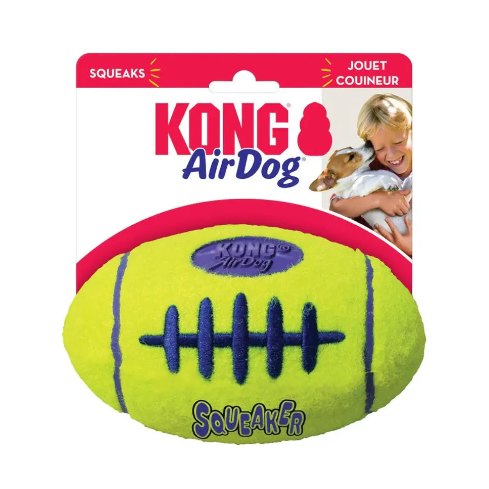 Kong AirDog Squeaker Football Dog Toy