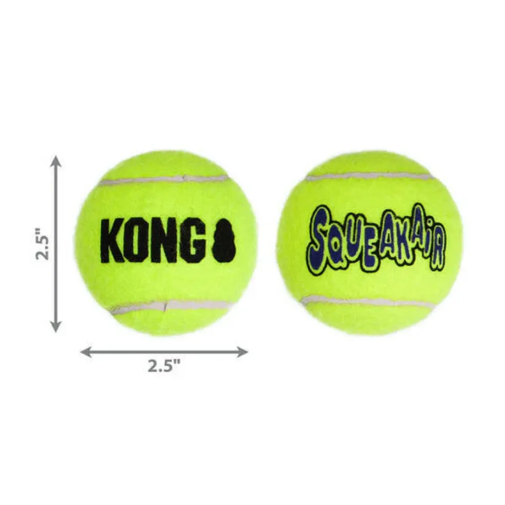 KONG Air Squeaker Tennis Balls for Dogs