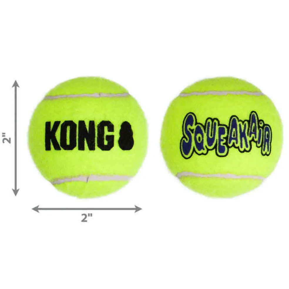 KONG Air Squeaker Tennis Balls for Dogs