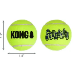 KONG Air Squeaker Tennis Balls for Dogs