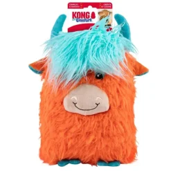 KONG Comfort Highland Cow Toy For Dogs (Assorted Colors)