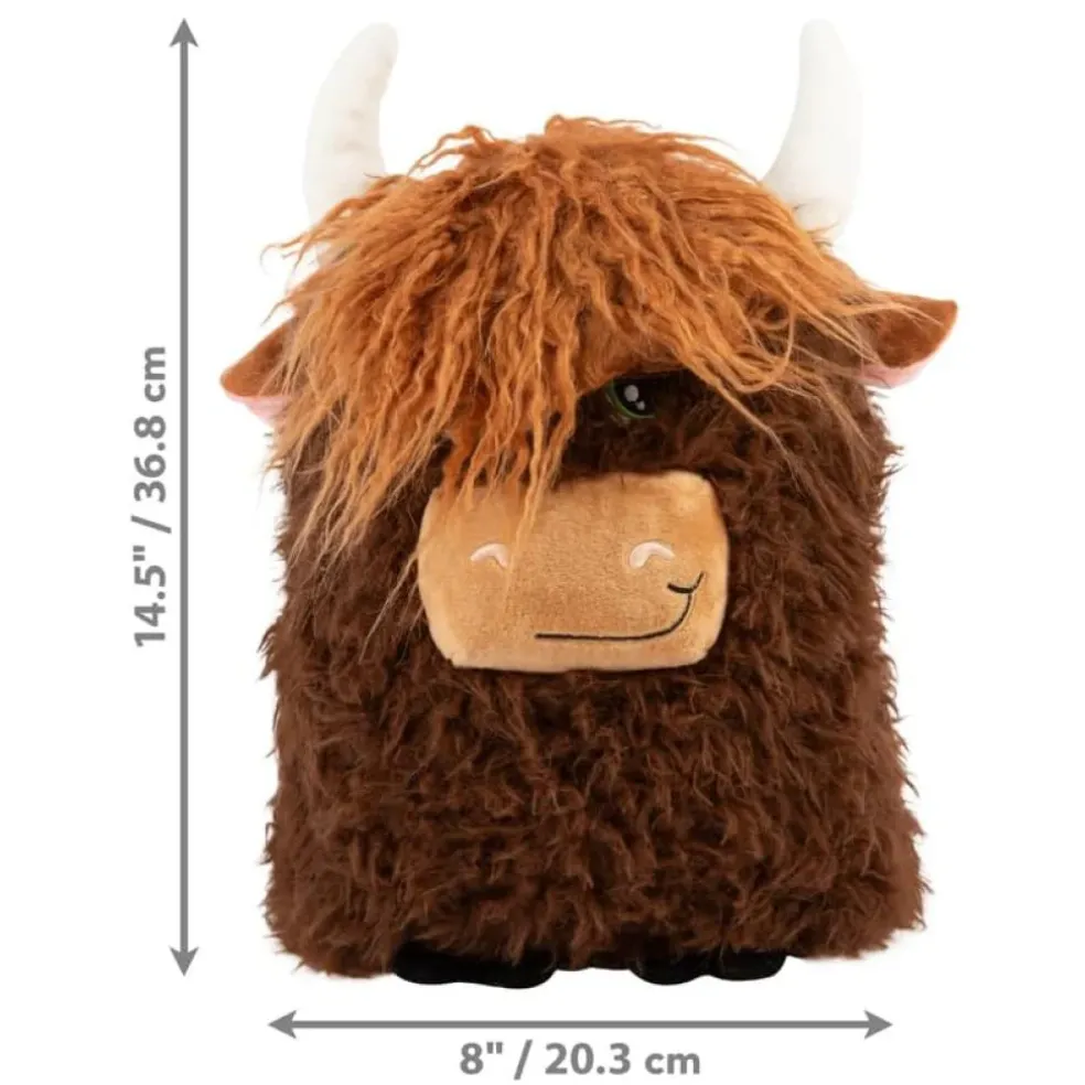 KONG Comfort Highland Cow Toy For Dogs (Assorted Colors)