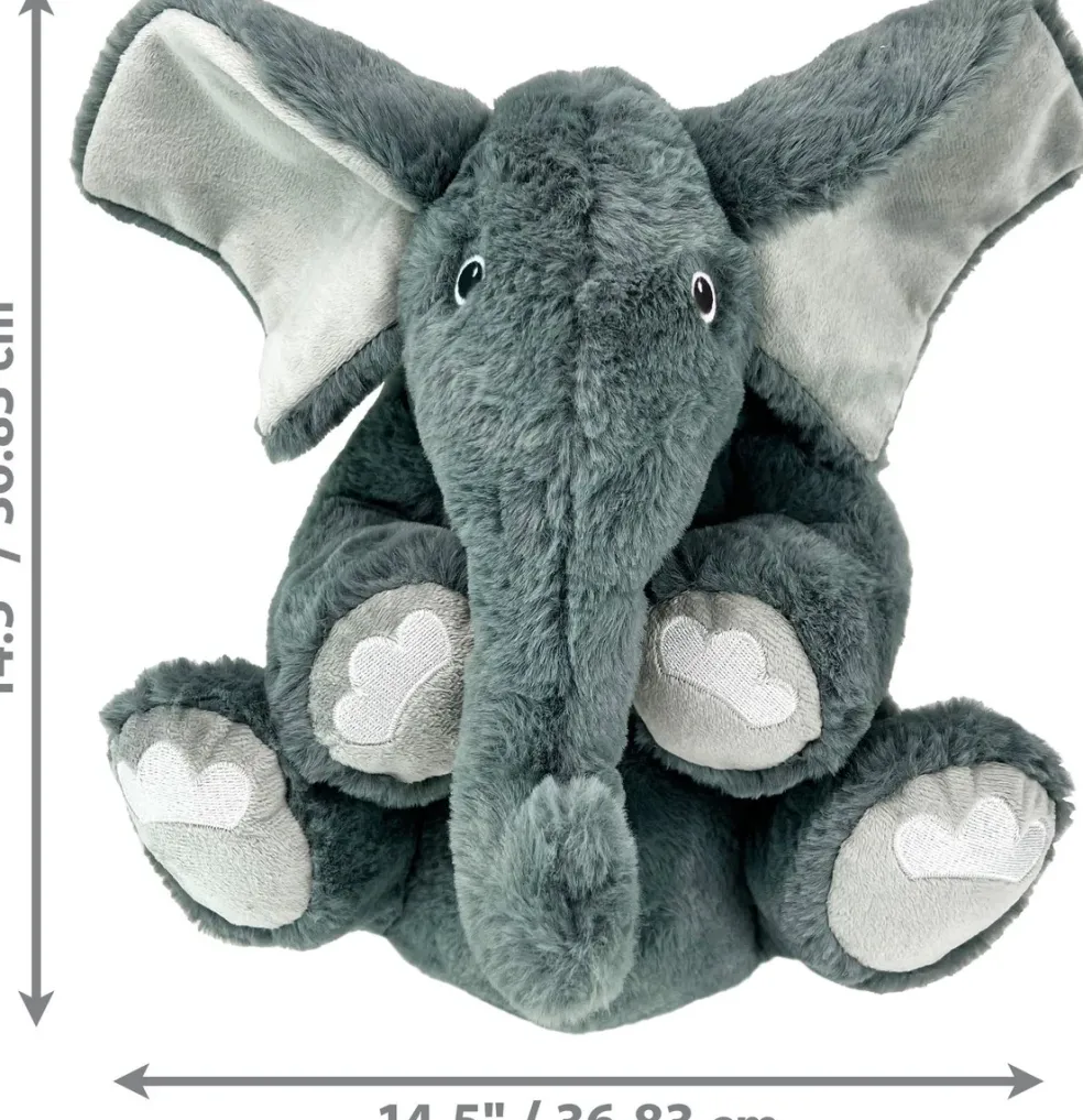 Kong Comfort Kiddos Elephant Squeaky Plush Toy For Dogs