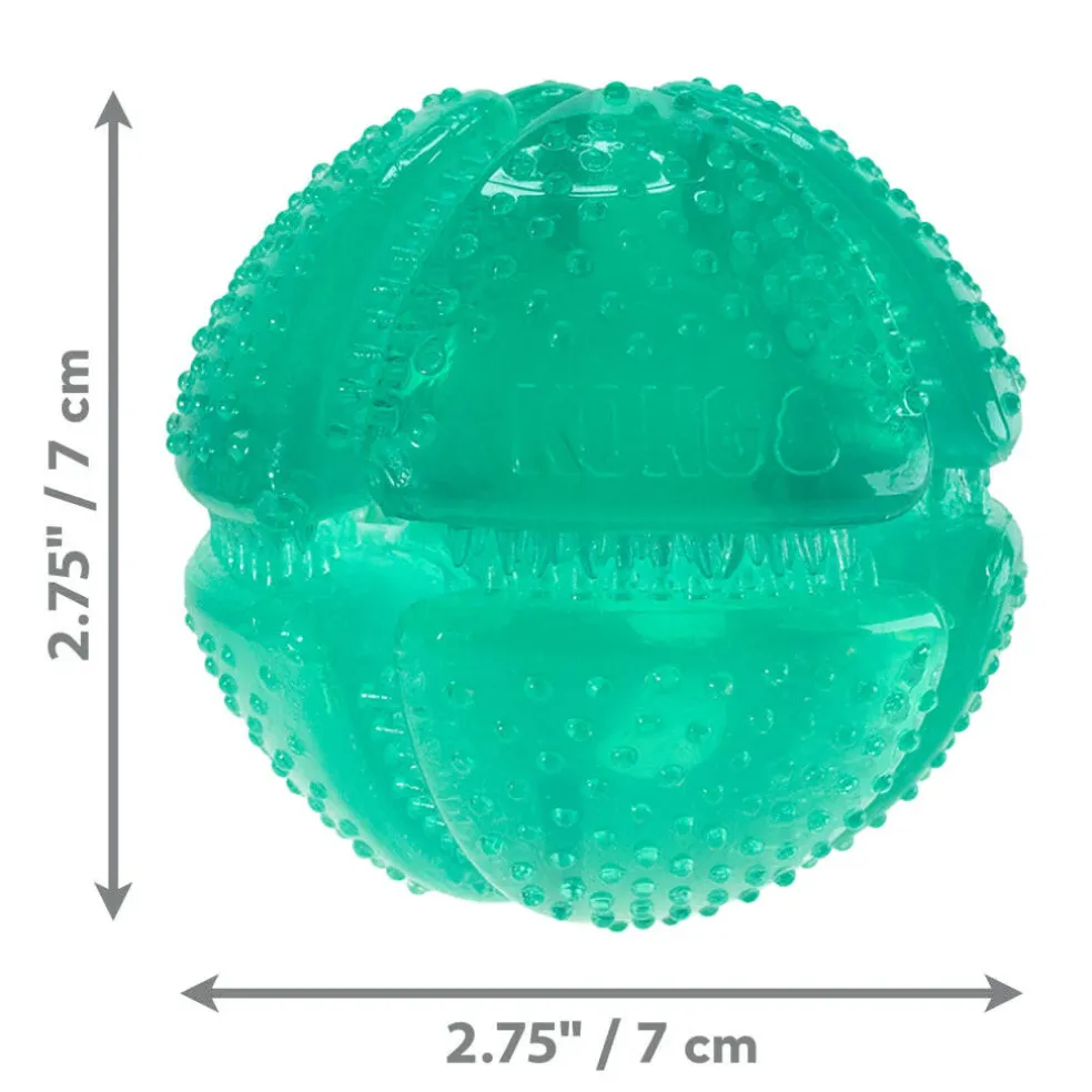 Kong Dental Squeezz Ball Chew Toy For Dogs (Medium)