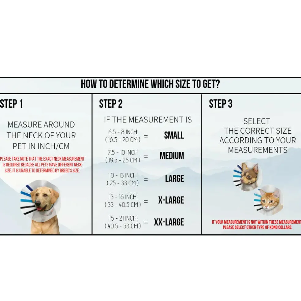Kong Ez Clear Collar For Dogs & Cats