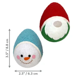 KONG Holiday AirDogs Egg Squeaker Dog Toys (2 ct)