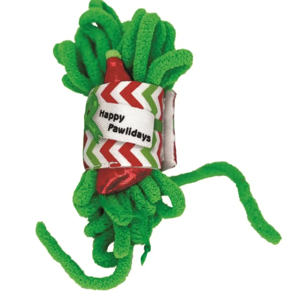 KONG Holiday Pull-A-Partz Yarnz Toy For Cats (Assorted colors)